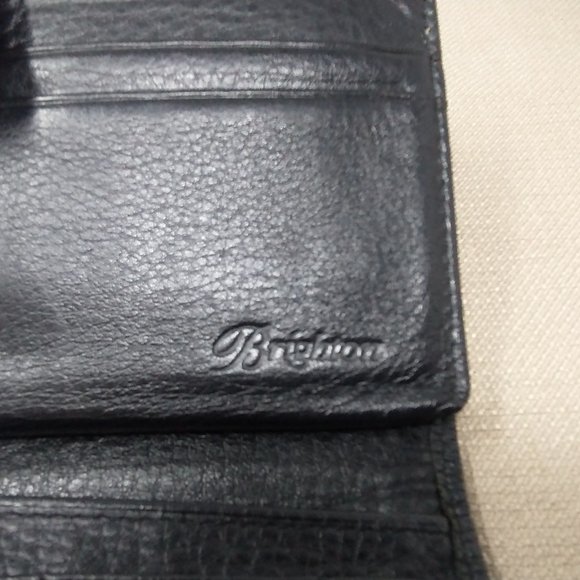 BRIGHTON BLACK PEBBLE LEATHER TRIFOLD WALLET - Picture 5 of 9